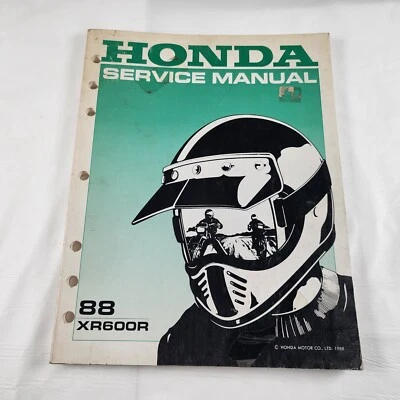 OEM Honda Service Repair Manual Book 1988 Xr600R Xr600 Xr 600 R - Image 1 of 4