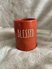 Rae Dunn Artisan Collection Blessed Candle Burnt Orange, Spiced Cider Scent New