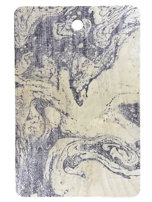 DENY DESIGNS French Cutting Board HOLLI ZOLLINGER Wood Blue Graphics Made in USA - Image 1 of 2