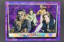Topps Chrome Sapphire Star Wars Return Of The Jedi Purple /10 THE PLAN BEGINS
