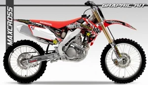 Maxcross Design Graphic kit Decal Sticker FOR HONDA 2009-2013 CRF250R CRF450R - Foto 1 di 3