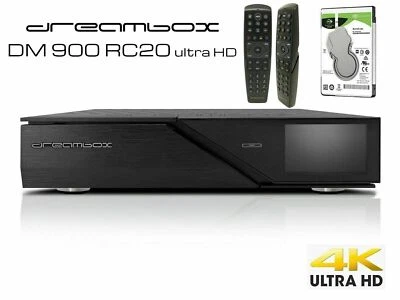 Dreambox DM900 RC20 UHD 4K 1x DVB-S2X FBC Twin Tuner E2 Linux PVR + 2TB HDD - Bild 1 von 4