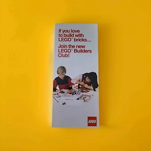 Vintage Join The New Lego Builders Club Application Pamphlet Copyright 1980s - Picture 1 of 4
