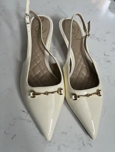 Sam Edelman Farrah Kitten Heel Pointed Toe Slingback Pump Size 7M - Picture 1 of 16