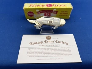 Kissing Crane Cutlery Faux Pearl Ladies Leg Pocket Knife 3 1/4” Closed With COA - Picture 1 of 5
