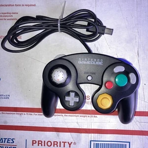 Nintendo Gamecube Controller DOL-003 OEM Genuine Black - Picture 1 of 8
