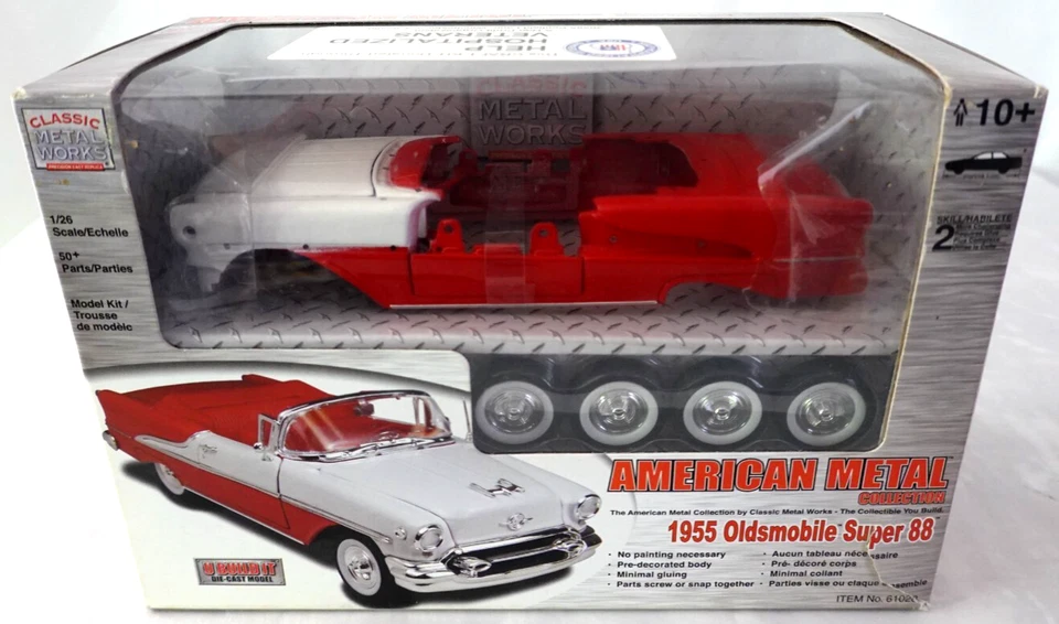 Classic Metal Works 1955 Oldsmobile Super 88 Die Cast Model Kit 1.26 *Rare - Image 1 of 4