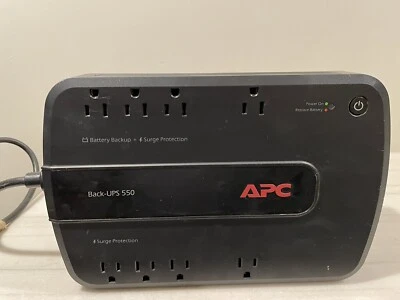 APC Back-UPS ES 550 BE550G 8-Outlet Battery Back Up Surge Protector, NO BATTERY - Image 1 of 4