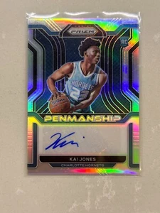 Autógrafo Panini Prizm Kai Jones 2021-22 novato caligrafía #RP-KAI automático radiocontrol - Imagen 1 de 2