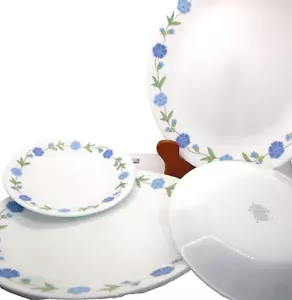 🌸 Corelle Spring Blue - 2 piatti e 2 piatti da pane - set vintage floreale! - Foto 1 di 2