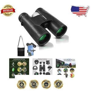 Lightweight 10x42 Binoculars - Ergonomic Design for Bird Watching and Concerts - Picture 1 of 9