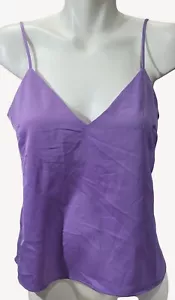 A New Day Womens Purple Adjustable Spaghetti Strap V-Neck Cami Top M NWT - Picture 1 of 9