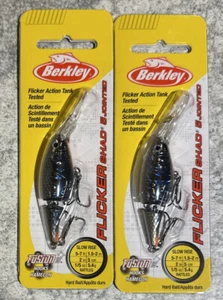 Paquetes de 2 Paquetes Berkley Flicker Shad 5 Articulados Negro Perla - Imagen 1 de 1
