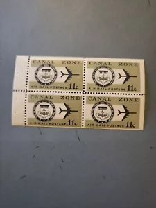 Briefmarken Kanal Zone Scott #C49a nie klappbar Broschürenscheibe - Bild 1 von 1