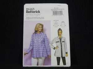 2017 BUTTERICK PATTERN~CONNIE CRAWFORD~WOMENS SHIRTS~PLUS SIZES XXL-6X  UNCUT FF - Picture 1 of 7