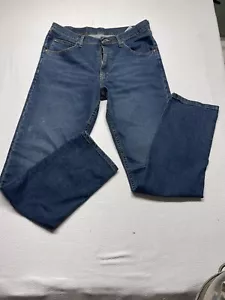 Jeans blu da uomo J13 Wrangler taglia 32 vita 34 cucitura spot sulla gamba destra - Foto 1 di 3