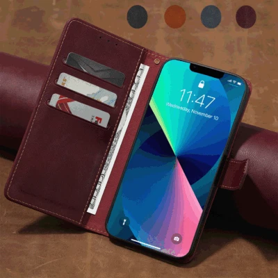 For Oneplus Nord N10 N100 8T 8 7T 7 Pro 6 6T 5T 5 3 Wallet Flip Case Stand Cover - Image 1 of 4