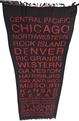 Paisley Bailey & Co Bufanda de Lana Nepal Pacífico Central Tren Paradas Nuevo con Etiquetas Foto 1 de 4