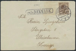 DINAMARCA. 1925. Christian X. Shipmail, Gotemburgo sueco y FRÅN DANMARK (PK1393) - Imagen 1 de 2