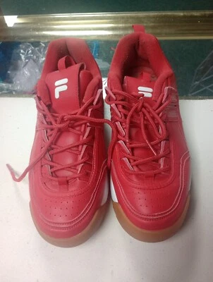 FILA Women's Sport Athletic Sneakers Lace-Up Red& White US Size 9.5 - Image 1 of 4