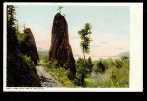 c1907 Herkules Säulen Felsen Columbia River Oregon Landschaft Postkarte - Bild 1 von 1