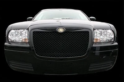Se adapta a Chrysler 300 2005-2010 negro Bentley rejilla de malla parrilla doblada Foto 1 de 4