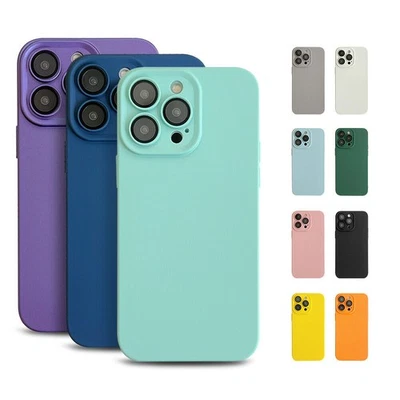 For iPhone 11 12 13 14 15 Pro Max 15 Plus Bumper Cover Liquid Silicone Slim Case - Image 1 of 4