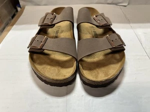 Birkenstock Arizona Mocca Birko-Flor Leather , Size 9 Men / 11 Women - Picture 1 of 10