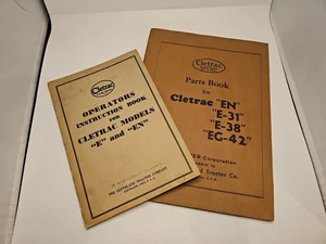 Cletrac oliver E EN 31 38 42 operators & parts manuals original tractor crawler - Picture 1 of 17