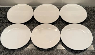 Plato de Postre Pampered CHef Simple Addition Blanco Lote de 6 Tamaño 6 pulgadas Foto 1 de 4