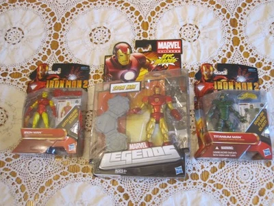 Marvel Legends Universo Lote de 3 Iron Man 2 Titanio #28 #31 Héroes Épicos SELLADOS Foto 1 de 4