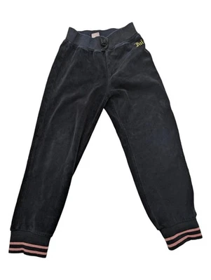 Juicy Couture Joggers Toddler 5T Black Velour Pull On Sweatpants Ribbed Ankle - Image 1 of 4