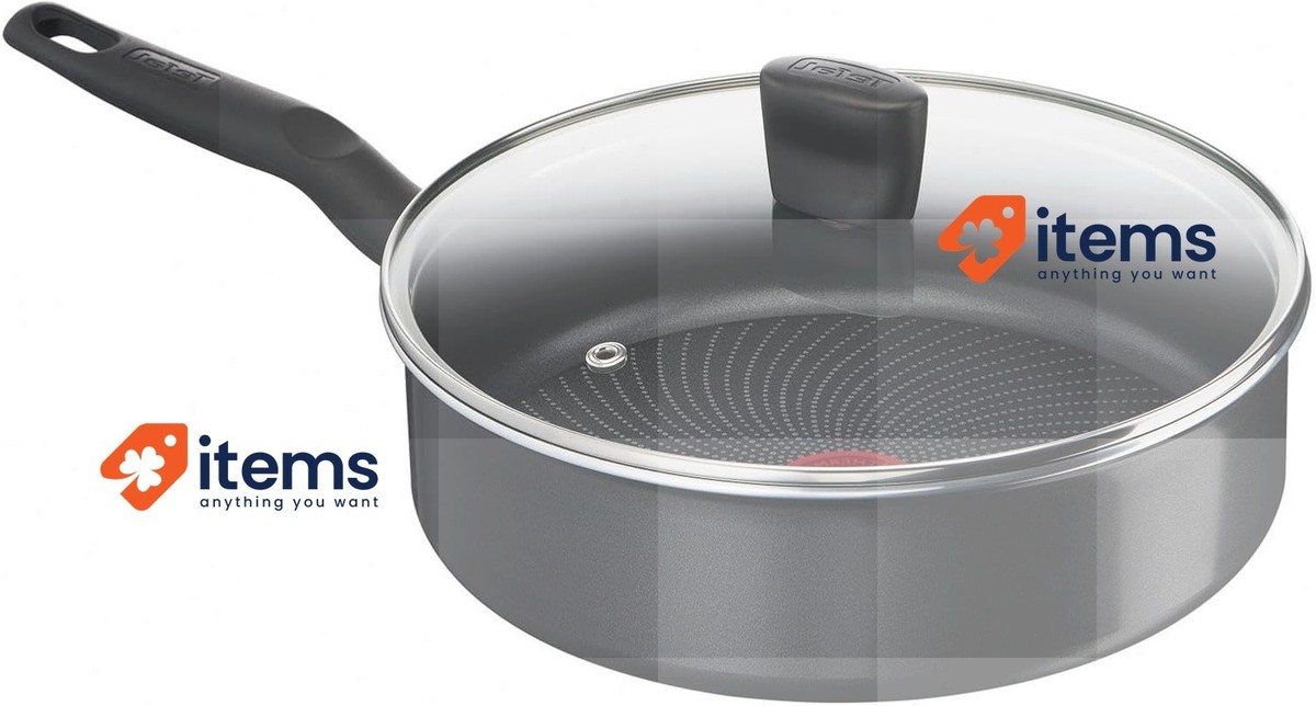 Set Pentole Tefal 5 Pezzi In Pietra - Antiaderenti, Per Gas E Vetroceramica, Nero, Con Thermo-Spot - Foto 8