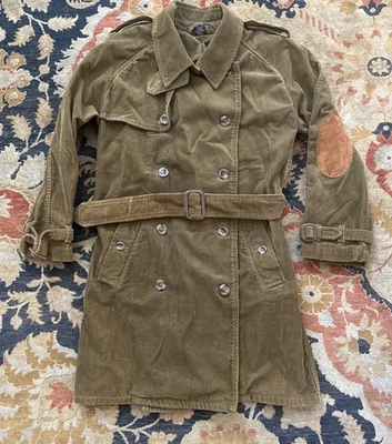 Vintage Ralph Lauren Long Corduroy Trench Coat Women's size XS/Small - Image 1 of 4