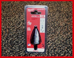 Milwaukee 48-89-9212 #12 Jam Free Step Drill Bit 7/8" to 1-3/8" Metal -Brand New - Picture 1 of 6