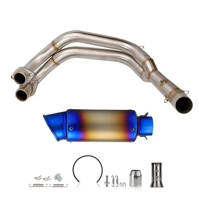 适用于雅马哈 YZF R7 2021 - 2025 MT-07 FZ07 全系统排气滑消声器头 — 第 1/4 张图片