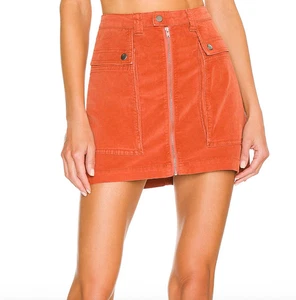 NWT Free People x REVOLVE - Zoe Corduroy Mini Skirt - Color: Soil Brown Size 12 - Picture 1 of 13