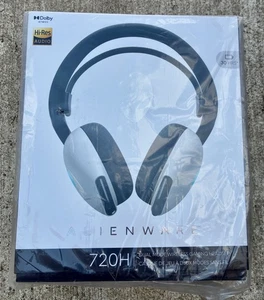 NEU VERSIEGELT AlienWare AW720H Dual Mode Wireless Gaming Headset Lunar Light 67R5G - Bild 1 von 3