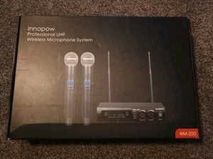 Innopow Professional UHF Wireless Dual Mikrofonsystem, WM-200, schwarz, neu! - Bild 1 von 5