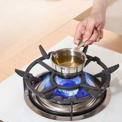 Cast Iron Wok Support Ring Pan Stand Gas Burner Trivet Anti Slip for Gas Cooker - Image 1 of 4