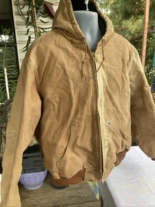 Vintage Carhartt J130 Duck Active Jacket Brown Size 2XL USA Quilted - Bild 1 von 12