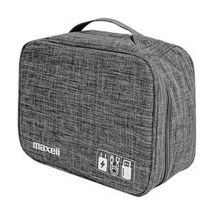 Estuche de Transporte Electrónico Soft Shell con Bolsillos de Malla, para Usbs, Gris - Imagen 1 de 12
