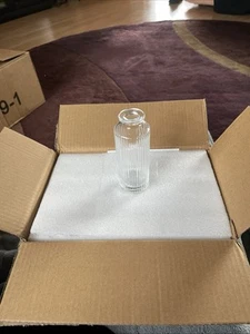 Set Of Six Ribbed Bud Vases/clear - Picture 1 of 1