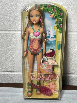 Barbie My Scene Glam Beach Nia 2009 muñeca rara Foto 1 de 4