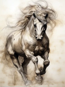 Horse Cowboy Farm Rustic Cattle Cowboy High Quality Canvas/Photo Paper PA121 - Picture 1 of 6
