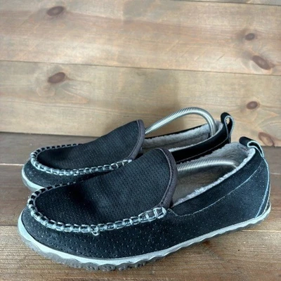 Ll Bean Mountain Mujer Talla 10 Zapatos Azul Gamuza Forrado Sherpa Zapatillas Confort Foto 1 de 4