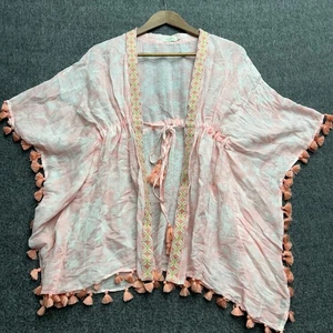 Spartina 449 Strand Schwimmen Überziehen Old Field Quaste Leinenmischung Rosa Einheitsgröße - Bild 1 von 9