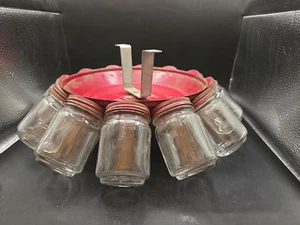Vintage Rotating 12 Jar Organizer Parts Rack for Screws, Nails, Ect. - Picture 1 of 4