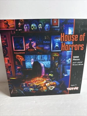 Puzzle House Of Horrors 1000 Piezas 28" X 20", 70cm X 50cm, TOYNK Películas de Terror Foto 1 de 2