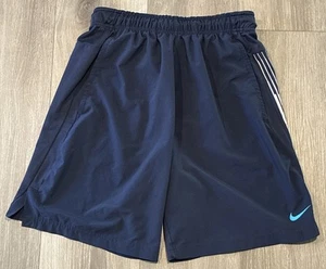 Nike Dri-Fit Athletic Shorts With Stripe Nike Design On Side Blue Mens Sz Med - Bild 1 von 8